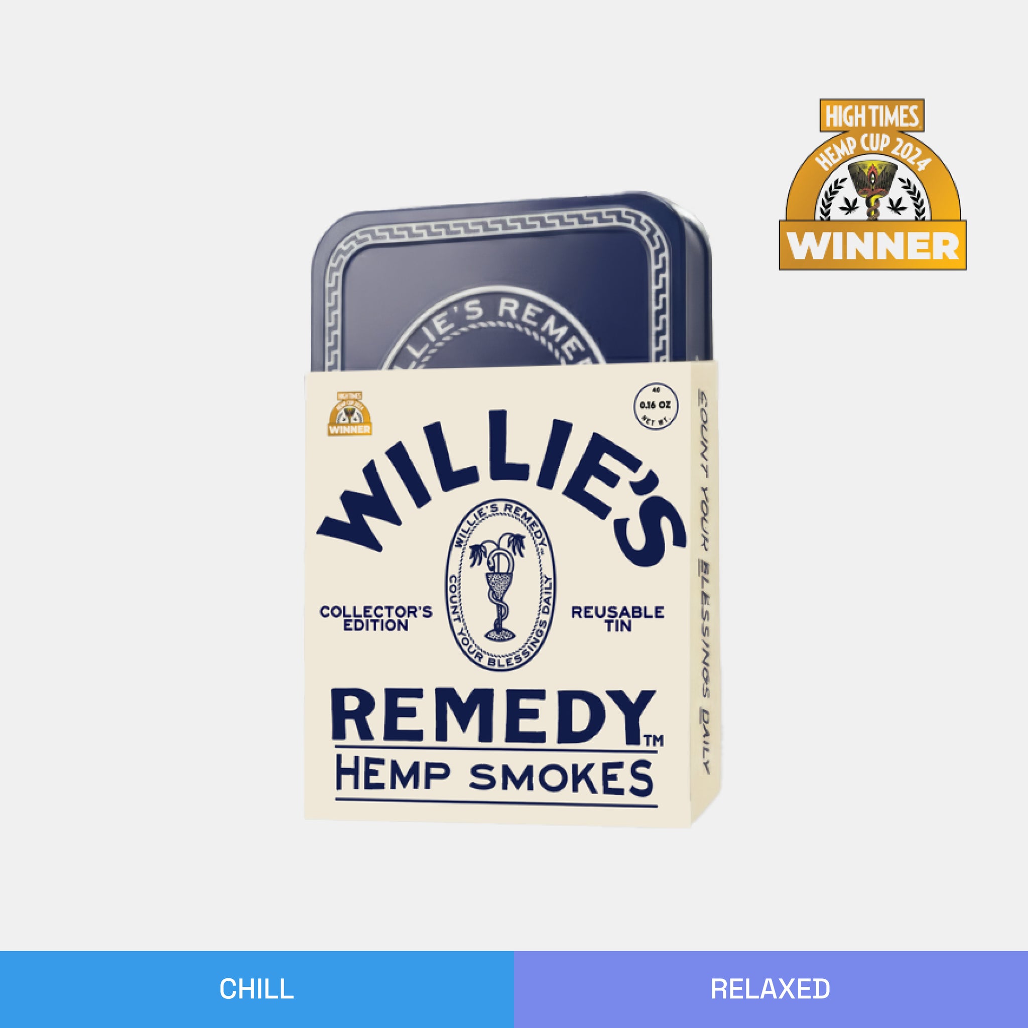 Willie’s Remedy Hemp Smokes 5ct Tin Cans
