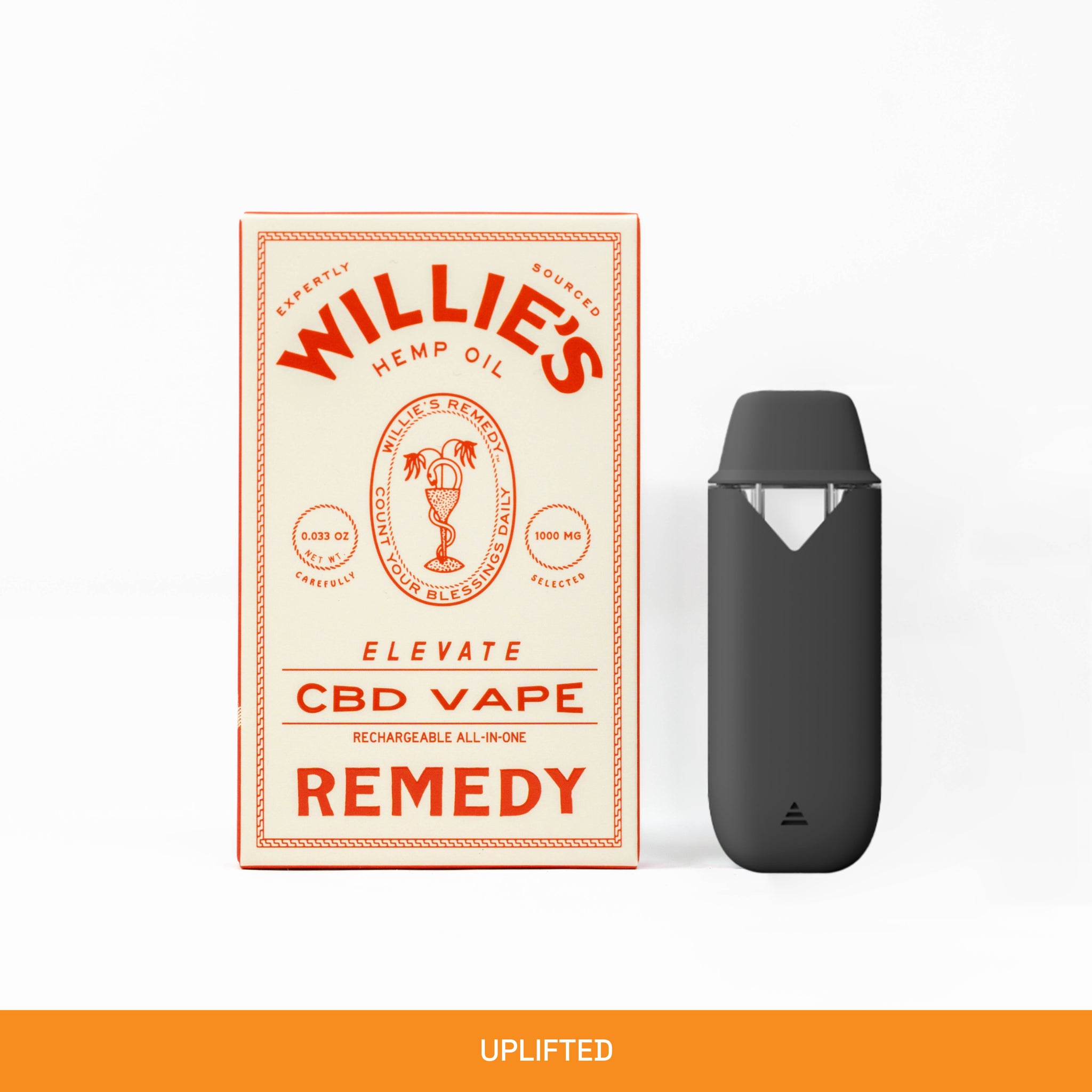 Willie's Remedy CBD Vape | Elevate | CBD+CBG Coast Smokes Willie's Remedy CBD Vape | Elevate | CBD+CBG Coast Smokes